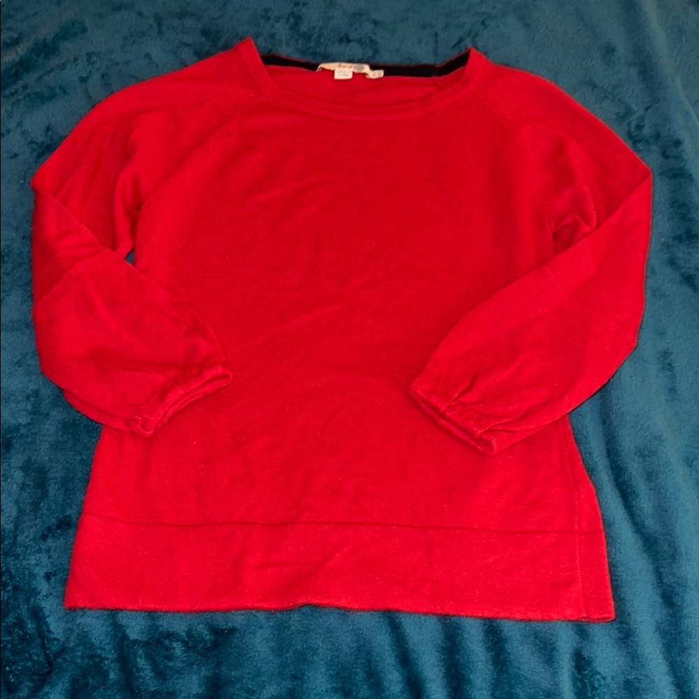 Red Long Sleeve Top